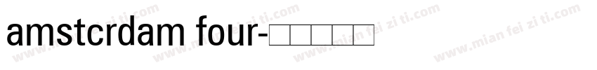 amstcrdam four字体转换